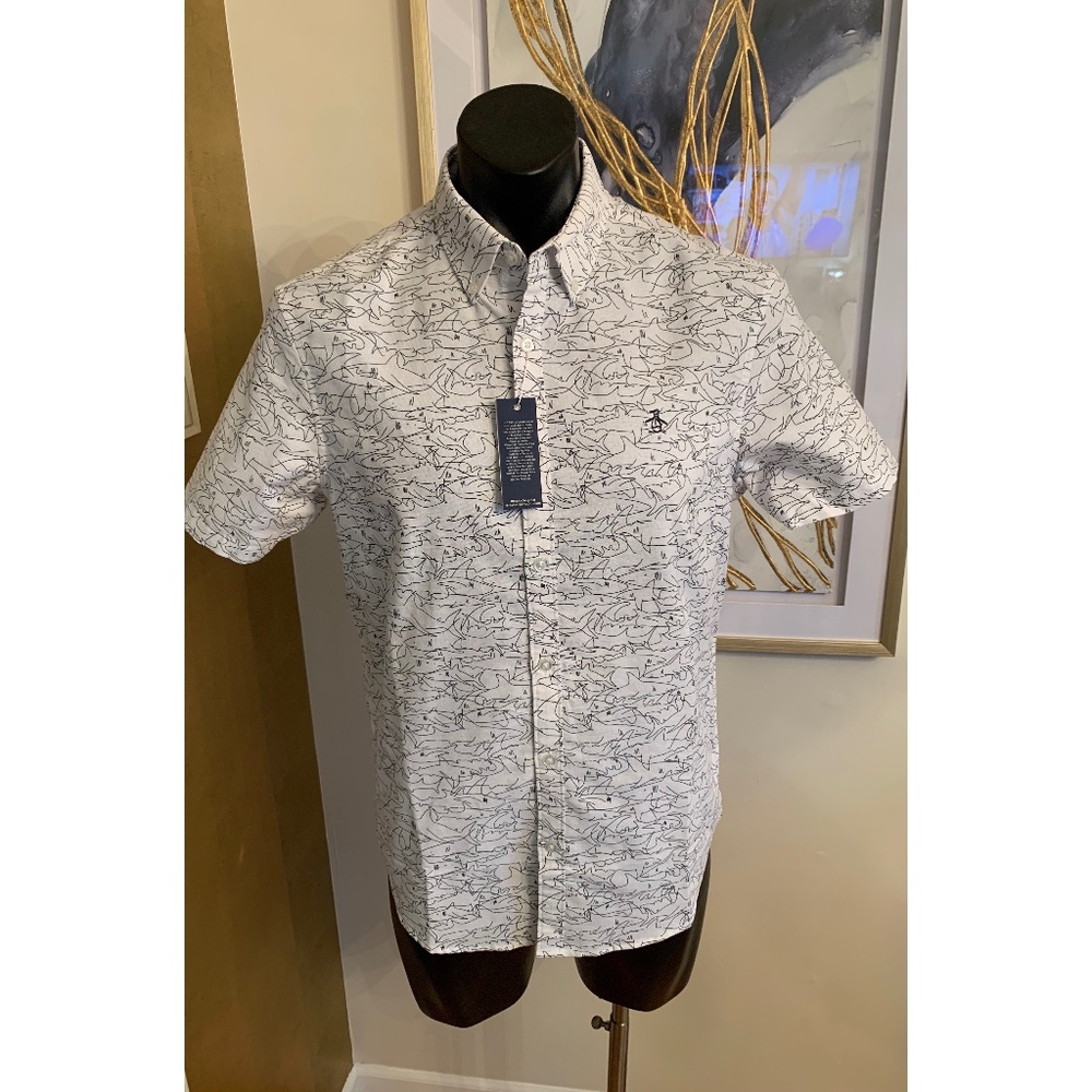 NWT Original Penguin Short Sleeve Oxford